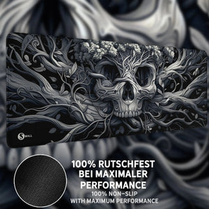 Gaming Mauspad XXL Skull Tree 90x40 | 80x30 | 45x40 cm 4mm Premium Dicke - Sunnywall - Individualität trifft Design