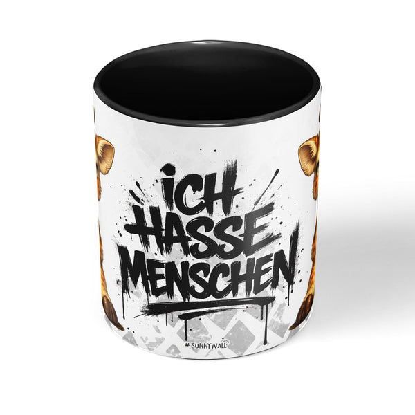 Giraffe Tasse „Ich hasse Menschen“ – Lustige Kaffeetasse - Sunnywall - Individualität trifft Design