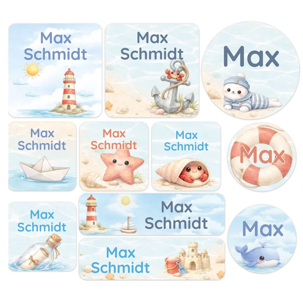 Große Namensaufkleber Bundle Set personalisiert - Sunnywall - Individualität trifft Design