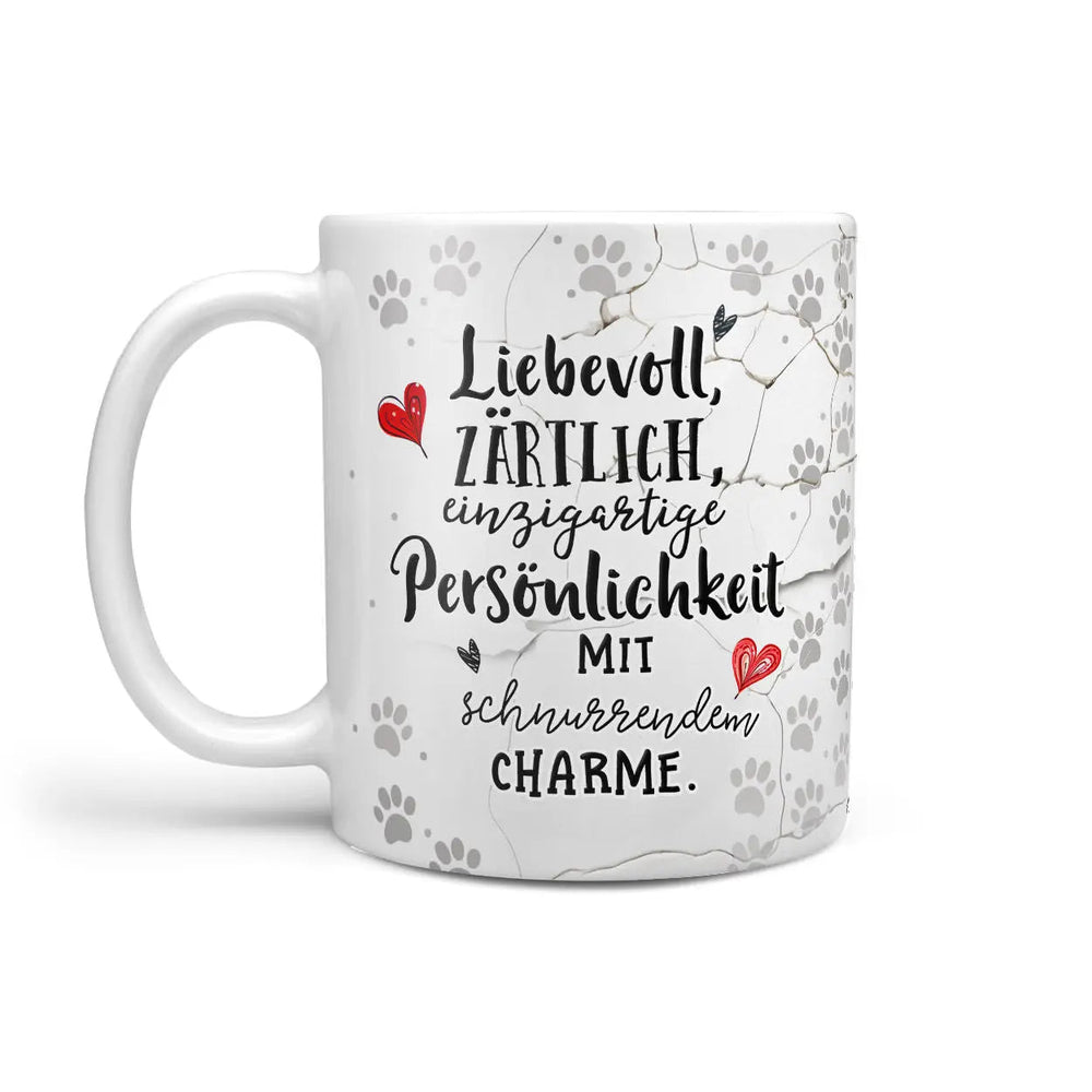 Hauskatzen Tasse Schwarz Weiß – Beidseitig bedruckt & spülmaschinenfest - Sunnywall - Individualität trifft Design