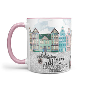 Hipster Tasse Geburtstag Die schärfsten Hipster werden im Wunschmonat geboren - Sunnywall - Individualität trifft Design