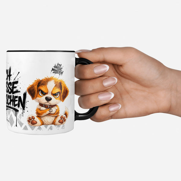 Hund Tasse „Ich hasse Menschen“ – Lustige Kaffeetasse - Sunnywall - Individualität trifft Design