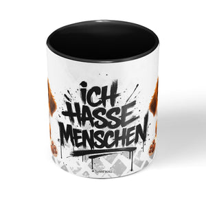 Hund Tasse „Ich hasse Menschen“ – Lustige Kaffeetasse - Sunnywall - Individualität trifft Design