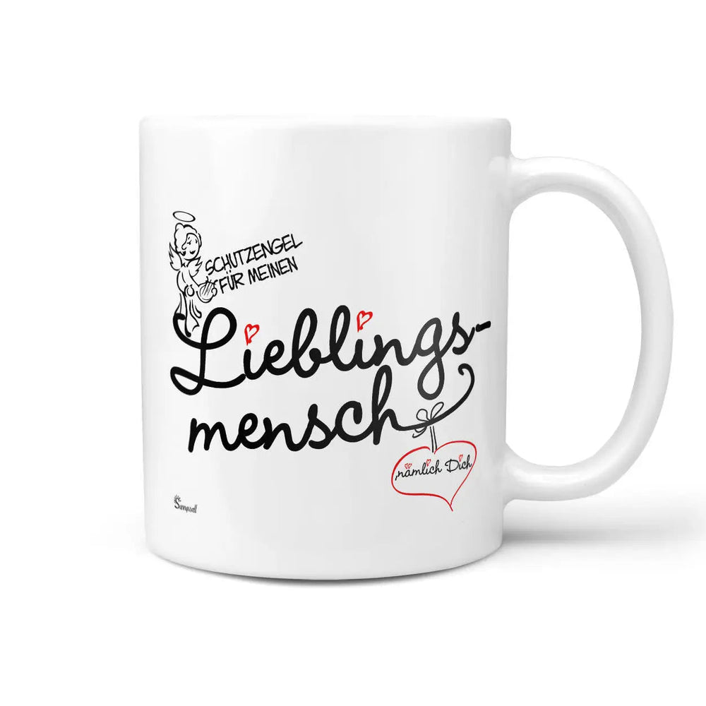 Kaffeetasse Lieblingsmensch Tasse – Schutzengel für deinen Herzensmenschen - Sunnywall - Individualität trifft Design