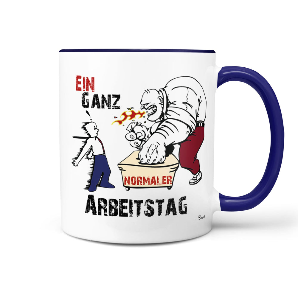 Kollegentasse Chef Ein ganz normaler Arbeitstag mit Comic-Motiv - Sunnywall - Individualität trifft Design