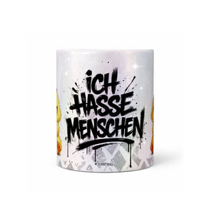 Küken Tasse „Ich hasse Menschen“ – Lustige Kaffeetasse - Sunnywall - Individualität trifft Design