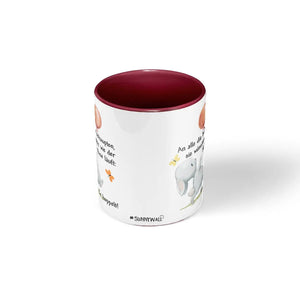 Lustige Tasse Hase Spruch Er hoppelt mit Ballon – Geschenk für Tierfreunde - Sunnywall - Individualität trifft Design