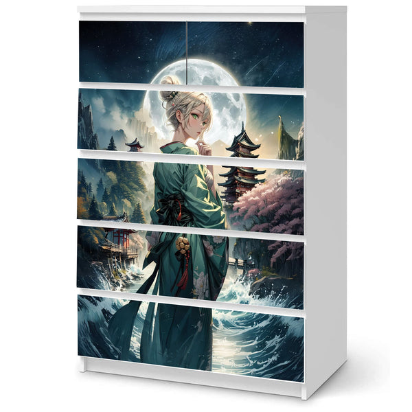 Möbelfolie IKEA MALM Anime – Tsukigami Mondgöttin bei Vollmond - Sunnywall - Individualität trifft Design