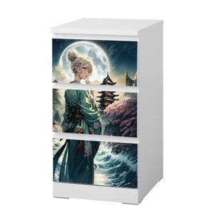Möbelfolie IKEA MALM Anime – Tsukigami Mondgöttin bei Vollmond - Sunnywall - Individualität trifft Design