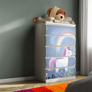 Möbelfolie IKEA Malm Einhorn – Zauberwald-Design fürs Kinderzimmer - Sunnywall - Individualität trifft Design