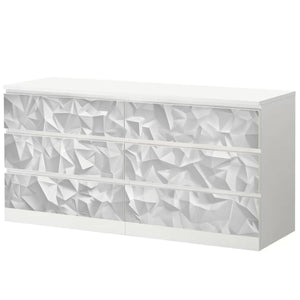 Möbelfolie IKEA Malm Origami – modernes 3D-Faltmuster in Papieroptik - Sunnywall - Individualität trifft Design