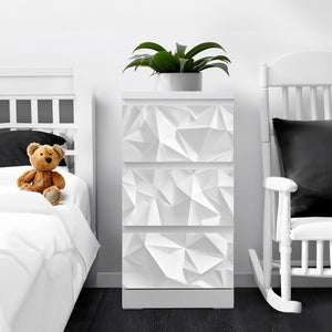 Möbelfolie IKEA Malm Origami – modernes 3D-Faltmuster in Papieroptik - Sunnywall - Individualität trifft Design