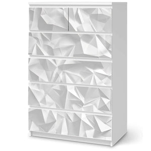 Möbelfolie IKEA Malm Origami – modernes 3D-Faltmuster in Papieroptik - Sunnywall - Individualität trifft Design