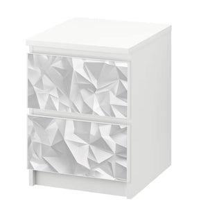 Möbelfolie IKEA Malm Origami – modernes 3D-Faltmuster in Papieroptik - Sunnywall - Individualität trifft Design