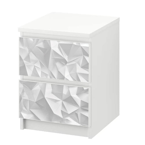 Möbelfolie IKEA Malm Origami – modernes 3D-Faltmuster in Papieroptik - Sunnywall - Individualität trifft Design
