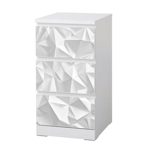 Möbelfolie IKEA Malm Origami – modernes 3D-Faltmuster in Papieroptik - Sunnywall - Individualität trifft Design