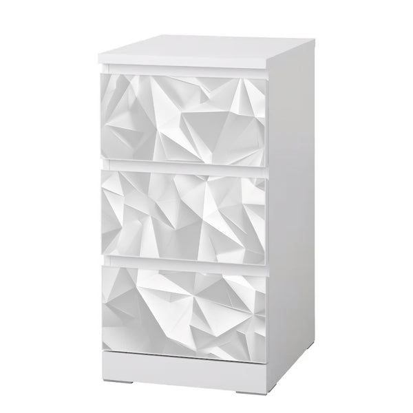 Möbelfolie IKEA Malm Origami – modernes 3D-Faltmuster in Papieroptik - Sunnywall - Individualität trifft Design