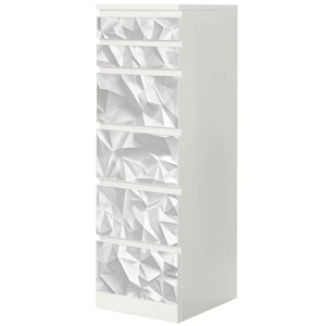 Möbelfolie IKEA Malm Origami – modernes 3D-Faltmuster in Papieroptik - Sunnywall - Individualität trifft Design