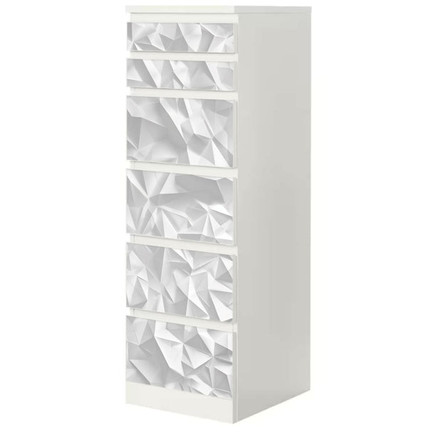 Möbelfolie IKEA Malm Origami – modernes 3D-Faltmuster in Papieroptik - Sunnywall - Individualität trifft Design