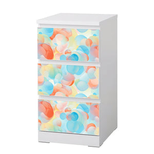 Möbelfolie IKEA Malm Pastell Kreise – modernes Design für kreative Räume - Sunnywall - Individualität trifft Design