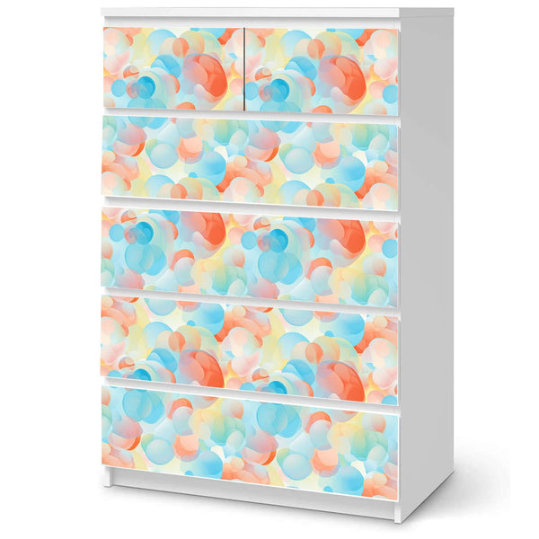 Möbelfolie IKEA Malm Pastell Kreise – modernes Design für kreative Räume - Sunnywall - Individualität trifft Design