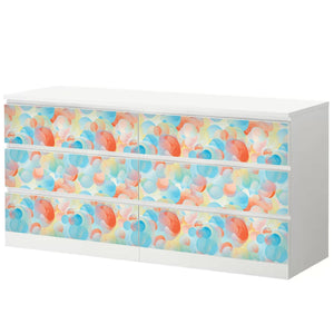 Möbelfolie IKEA Malm Pastell Kreise – modernes Design für kreative Räume - Sunnywall - Individualität trifft Design