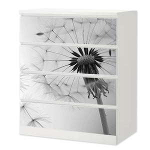 Möbelfolie IKEA Malm Pusteblume – helles Design mit Leichtigkeit & Eleganz - Sunnywall - Individualität trifft Design