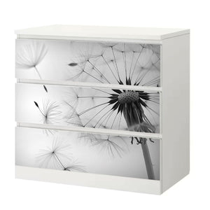Möbelfolie IKEA Malm Pusteblume – helles Design mit Leichtigkeit & Eleganz - Sunnywall - Individualität trifft Design