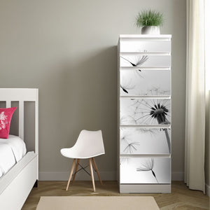 Möbelfolie IKEA Malm Pusteblume – helles Design mit Leichtigkeit & Eleganz - Sunnywall - Individualität trifft Design