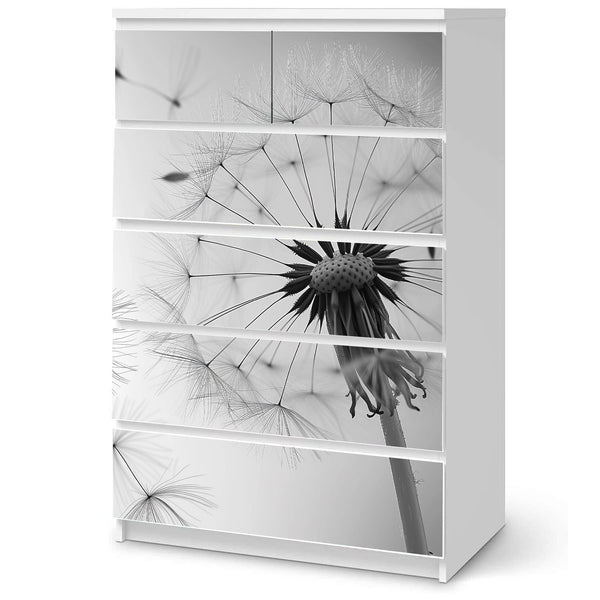 Möbelfolie IKEA Malm Pusteblume – helles Design mit Leichtigkeit & Eleganz - Sunnywall - Individualität trifft Design
