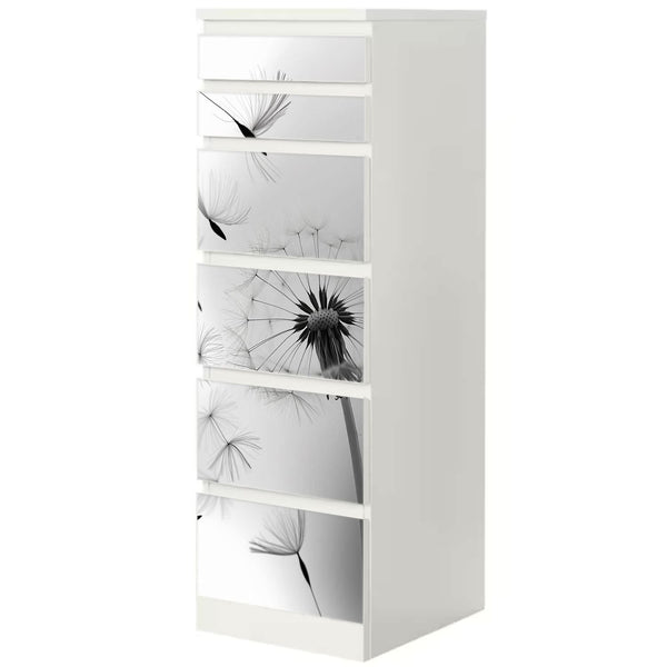 Möbelfolie IKEA Malm Pusteblume – helles Design mit Leichtigkeit & Eleganz - Sunnywall - Individualität trifft Design