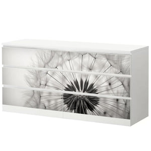 Möbelfolie IKEA Malm Pusteblume – helles Design mit Leichtigkeit & Eleganz - Sunnywall - Individualität trifft Design