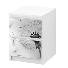 Möbelfolie IKEA Malm Pusteblume – helles Design mit Leichtigkeit & Eleganz - Sunnywall - Individualität trifft Design