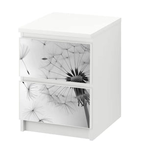 Möbelfolie IKEA Malm Pusteblume – helles Design mit Leichtigkeit & Eleganz - Sunnywall - Individualität trifft Design