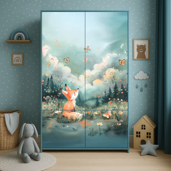 Möbelfolie nach Maß Fuchs – naturverbundenes Waldmotiv für Möbel, Tür & Wand - Sunnywall - Individualität trifft Design