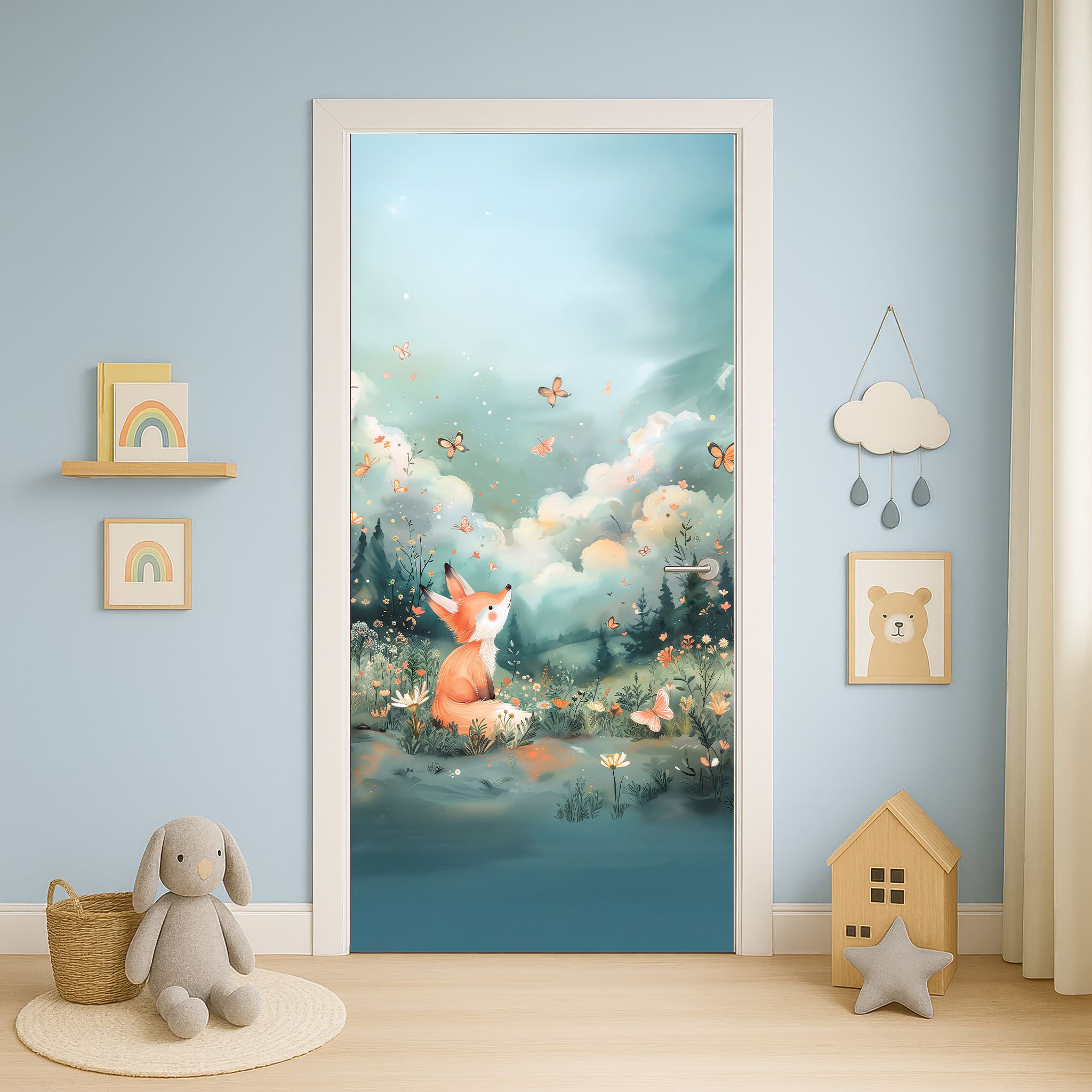 Möbelfolie nach Maß Fuchs – naturverbundenes Waldmotiv für Möbel, Tür & Wand - Sunnywall - Individualität trifft Design