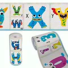 Monster ABC 123 Bordüre Vliestapete Kinderzimmer - Sunnywall - Individualität trifft Design