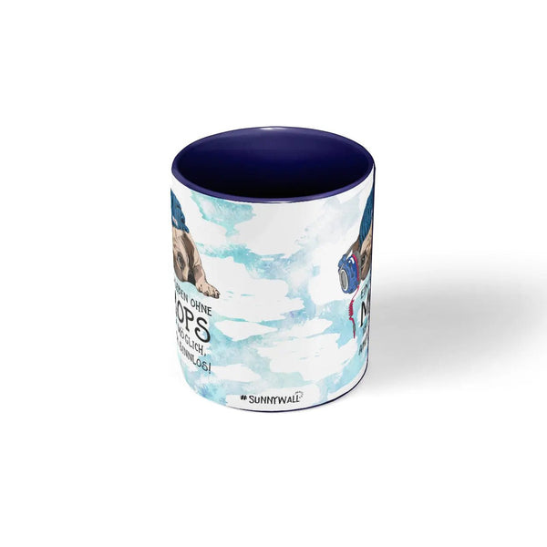 Mops Tasse Leben ohne Mops ist möglich aber sinnlos - Sunnywall - Individualität trifft Design