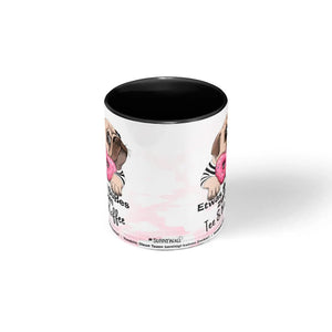 Mops Tasse suesses zum Kaffee mit Donut Motiv - Sunnywall - Individualität trifft Design