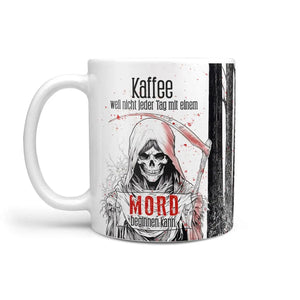 Mord Tasse – Humorvolle Kaffeetasse für Krimi-Fans & Morgenmuffel - Sunnywall - Individualität trifft Design