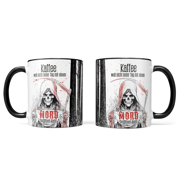 Mord Tasse – Humorvolle Kaffeetasse für Krimi-Fans & Morgenmuffel - Sunnywall - Individualität trifft Design