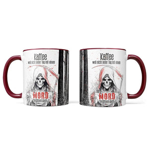 Mord Tasse – Humorvolle Kaffeetasse für Krimi-Fans & Morgenmuffel - Sunnywall - Individualität trifft Design