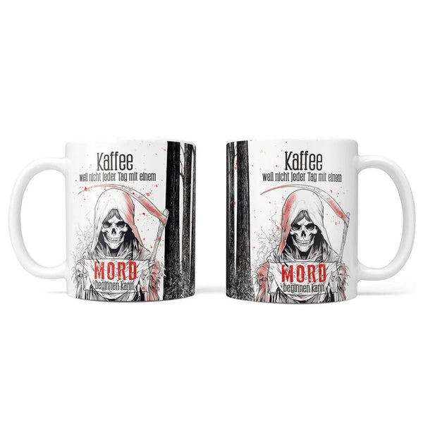 Mord Tasse – Humorvolle Kaffeetasse für Krimi-Fans & Morgenmuffel - Sunnywall - Individualität trifft Design