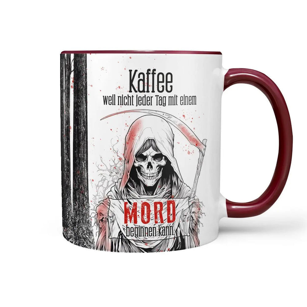 Mord Tasse – Humorvolle Kaffeetasse für Krimi-Fans & Morgenmuffel - Sunnywall - Individualität trifft Design