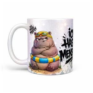 Nilpferd Tasse „Ich hasse Menschen“ – Lustige Kaffeetasse - Sunnywall - Individualität trifft Design