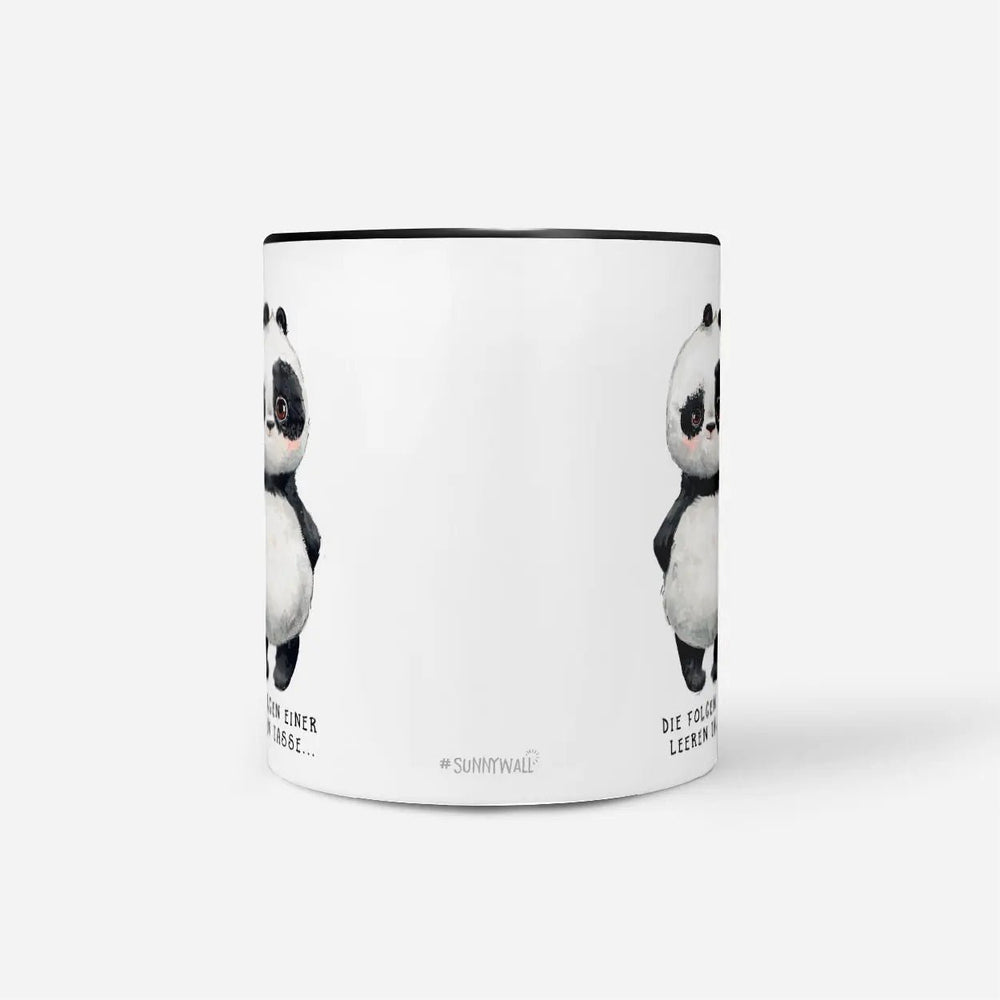 Panda Tasse Die Folgen einer leeren Tasse Kaffeetasse - Sunnywall - Individualität trifft Design