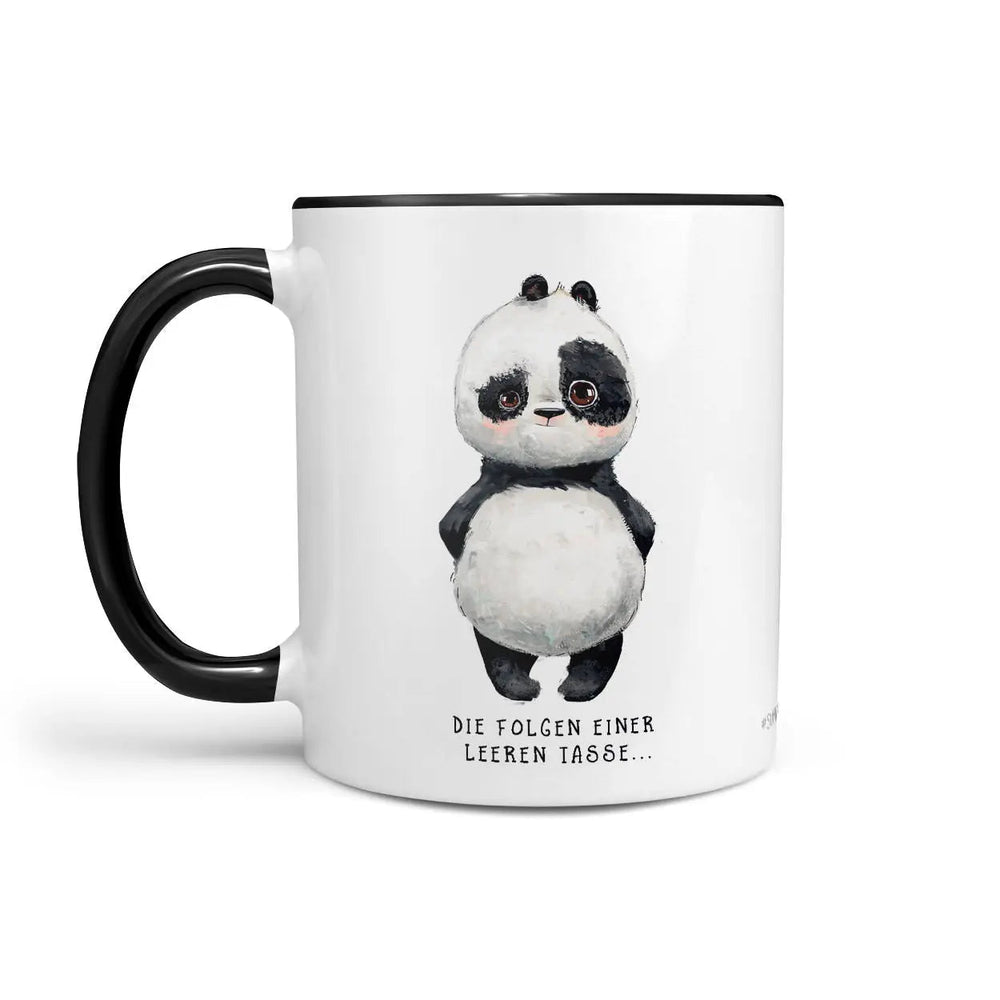 Panda Tasse Die Folgen einer leeren Tasse Kaffeetasse - Sunnywall - Individualität trifft Design
