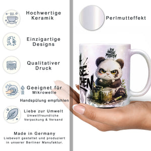 Panda Tasse „Ich hasse Menschen“ – Lustige Kaffeetasse - Sunnywall - Individualität trifft Design