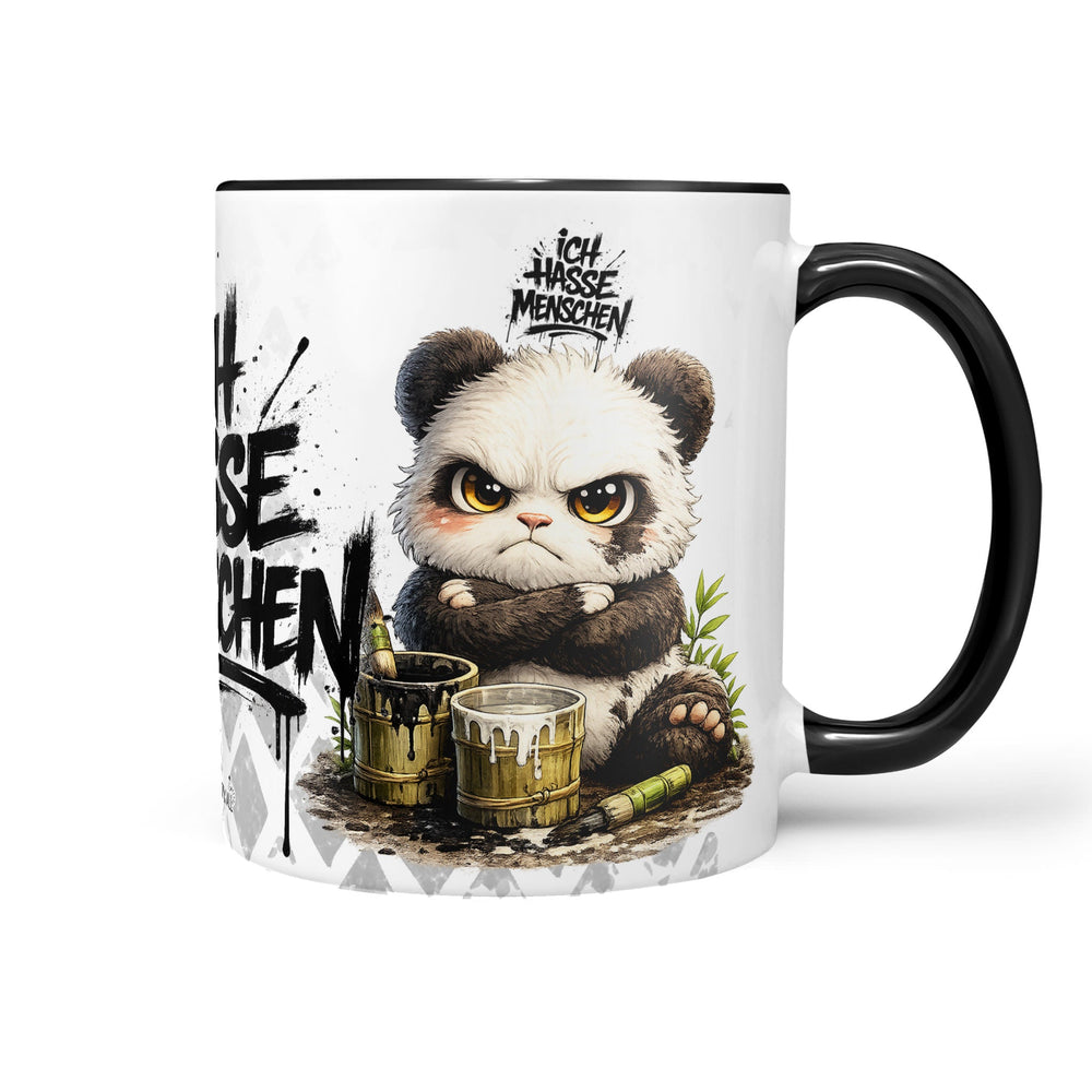 Panda Tasse „Ich hasse Menschen“ – Lustige Kaffeetasse - Sunnywall - Individualität trifft Design