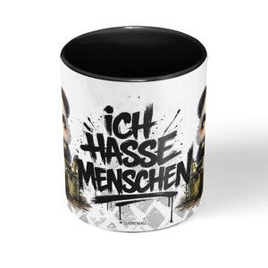 Panda Tasse „Ich hasse Menschen“ – Lustige Kaffeetasse - Sunnywall - Individualität trifft Design